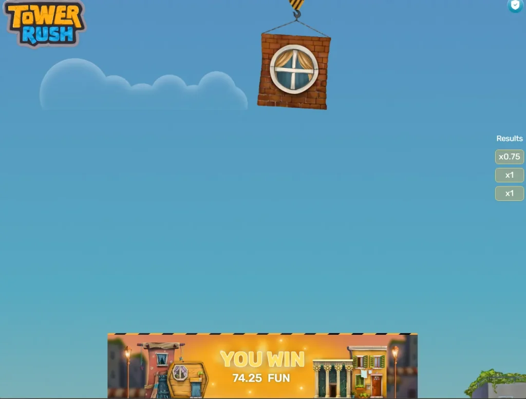 Tower Rush – Gewinn
